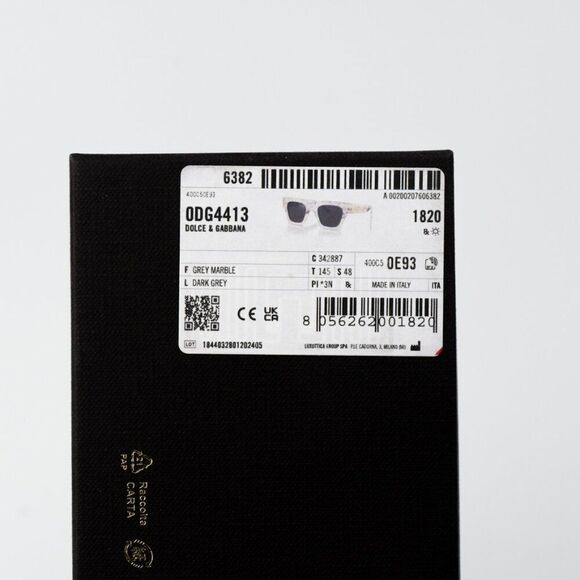 NEW D&G DG4413 342887 Grey Marble Grey Square Unisex Sunglasses - Picture 9 of 12